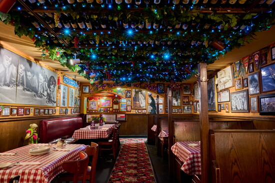 The "Wine Room" with all the bottles from their grand opening