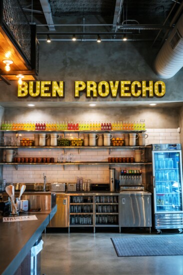 Buen Provecho! A Spanish term of goodwill and hospitality translating to “Enjoy!” 