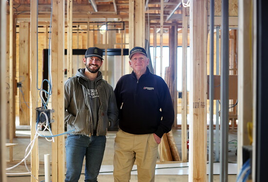 Jake and Don Johnson, the father-son duo behind Johnson Brothers Construction. Photo by Abbie Buhr.