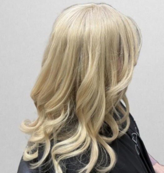 After - Hairdreams Microlines Hair topper extensions