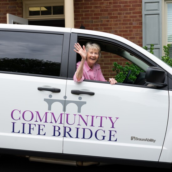 Rider Joy Barbarine is grateful for the Community Life Ride program. 