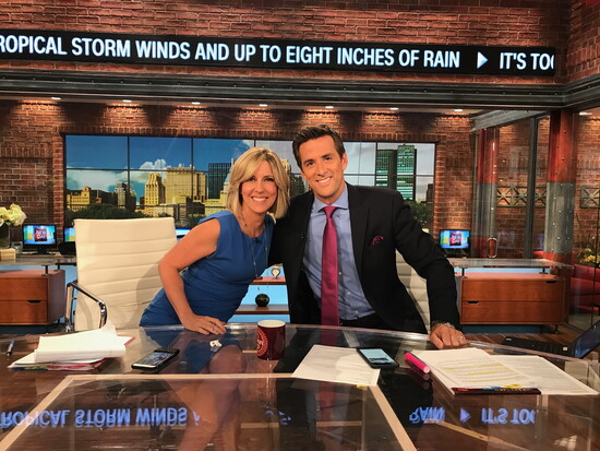 With Alisyn Camerota. Photo courtesy Dave Briggs.