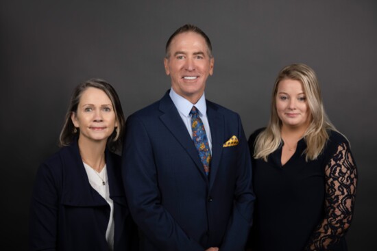 Guy Alan Weinhold, CFP® AAMS® Financial Advisor – Edward Jones, along with Suzanne Naccarato, Sr. Branch Office Administrator, and Stormy Burns, Registered Bran