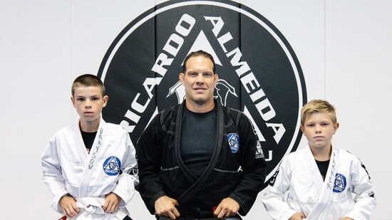 Greyson and Parker with Ricardo Almeida