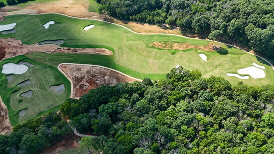 Fairways, bunkers and greens are taking shape on holes 14, 15, 16