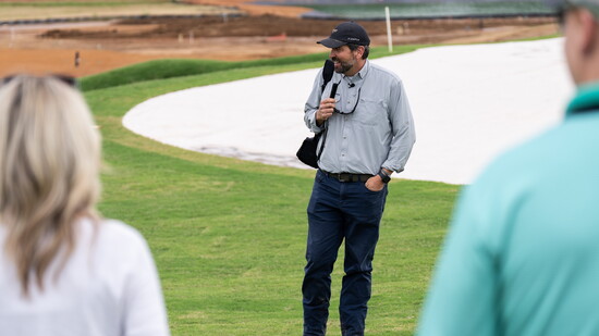 Course architect Andrew Green gives members a sneak peek