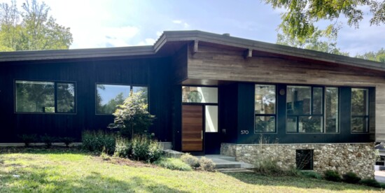 Studio Lark's mid-century modern home facing Kirkwood Park.  