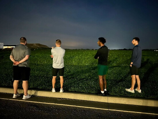 The Ark started with this wide-open green space. 