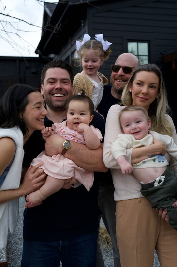 Max and Adam with their families