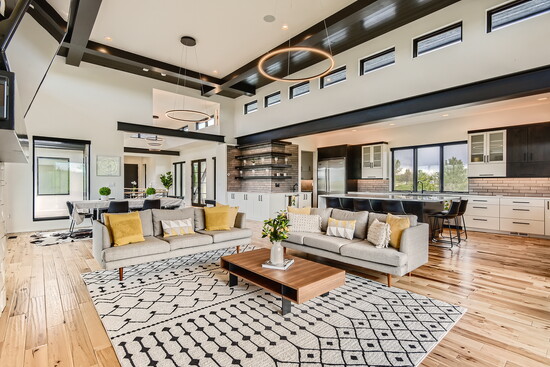 Modern lines and cozy corners. Proof you really can have it all. Photo by Virtuance Real Estate Photography.