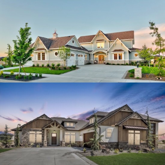 TOP: Clark & Co Homes BOTTOM: Solitude Homes