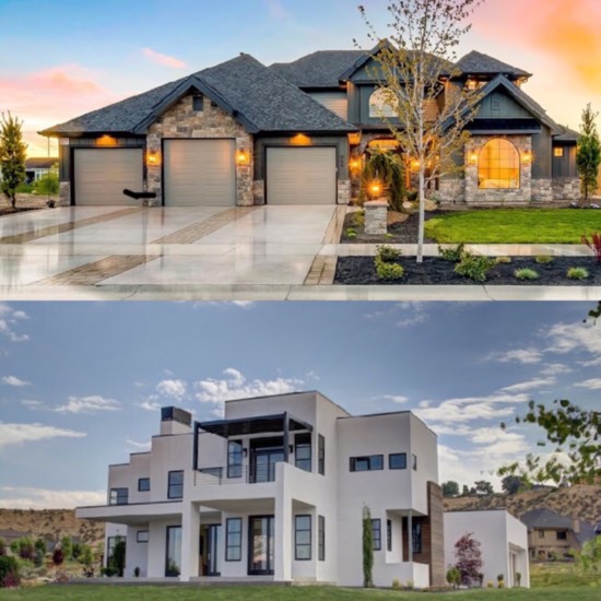 TOP: Sherburne-Marrs Homes BOTTOM: Luxury Homes of Idaho