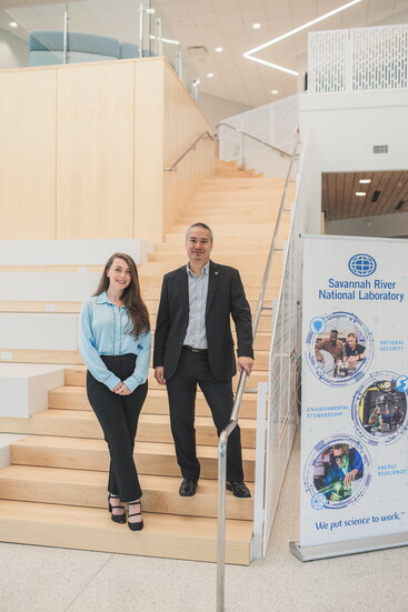 Jacqueline Brigido, AMC Program Manager and Dr. G. Jermey Leong, AMC Director 