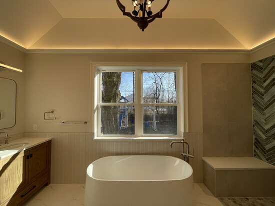 A bathroom Noah Adler designed