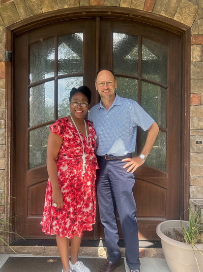 Katobwa Stallworth, Principal, Power & Grace Preparatory Academy (L) and Steve Kuhn, Founder & Executive Director, ShareBuilt (R)