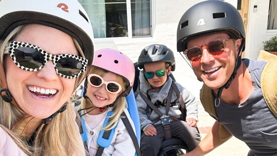 Cherished family bike rides.