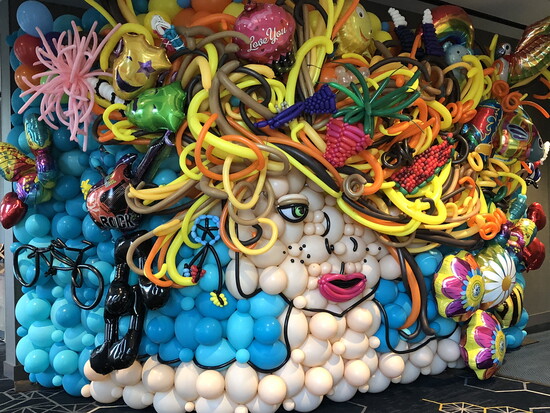 Another exquisite demonstration of Allison's balloon decor talent. Photoby Allison Dunning
