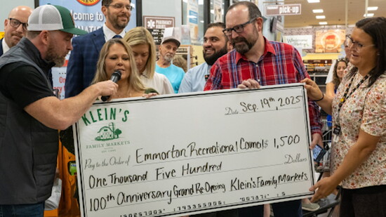 Emmorton Recreational Council Check Presentation, Photo Credt: Shane Cromwell, Nevins & Associates