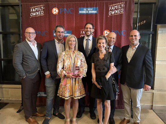 The Klein Family at the Baltimore Business Journal Family-Owned Business Awards, Photo Credit: Shane Cromwell, Nevins & Associates