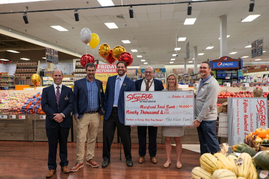 The Klein Family’s annual Maryland Food Bank Donation, Photo Credit: Shane Cromwell, Nevins & Associates