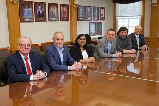 L to R:  Craig Smith, CRO, Michael Capodanno, Sr. VP, Karuna Kasbawala, Asst. VP/Corp. Sec., Jorge Santiago, Pres./CEO, David Wall, CISSO, Edward Sargood, CFO