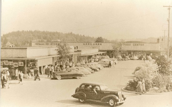 Bellevue Square, an open-air shopping center, in 1946