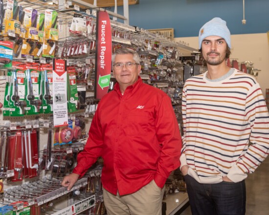 Hendersonville Ace Hardware's Greg Yandell and his son Logan are proud to offer a full line of plumbing products.