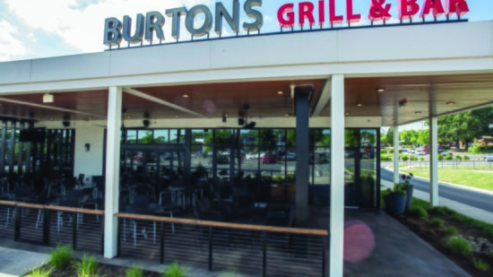 Enjoy the warm weather on Burtons covered patio.