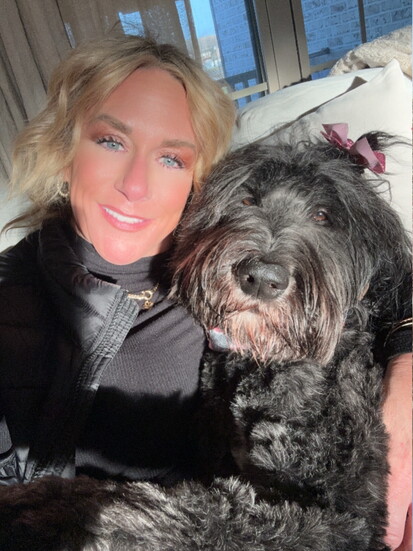 Becky Sherer with Luna