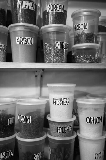 Spices and seasonings at Stock Provisions. Jason Lappa