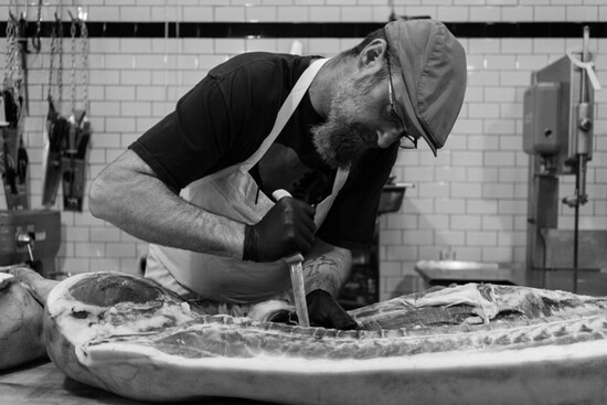 Butchering at Stock Provisions. Photo Credit: Jason Lappa
