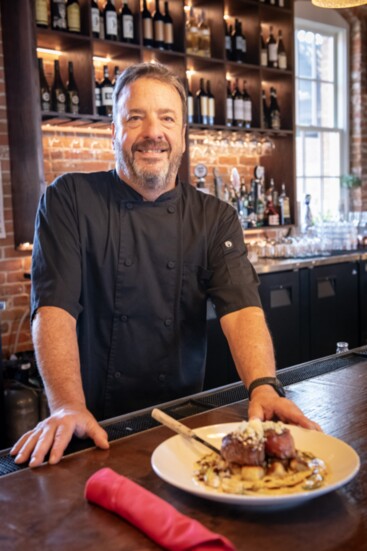 Troy Heller with one of his signature dishes!