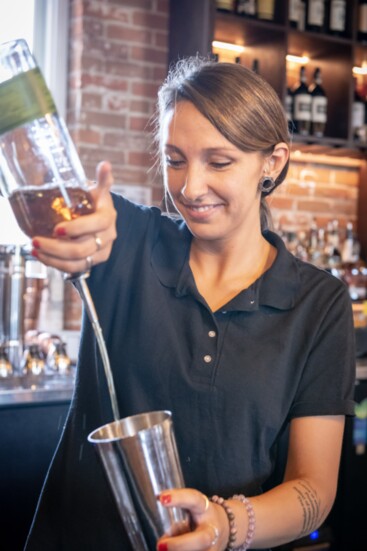 Bartender Jordan Sanchez at work!