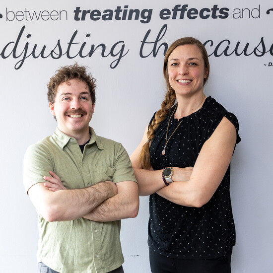 Dr. Topher Atwood and Dr. Amanda Haeg