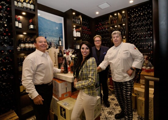Owner Oscar Renda, his daughter Natalie, Chef Luciano and Shawn Horne, the "Director of Good Times"