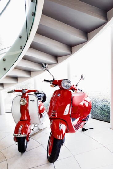 The Vespas welcome you to Calabrese