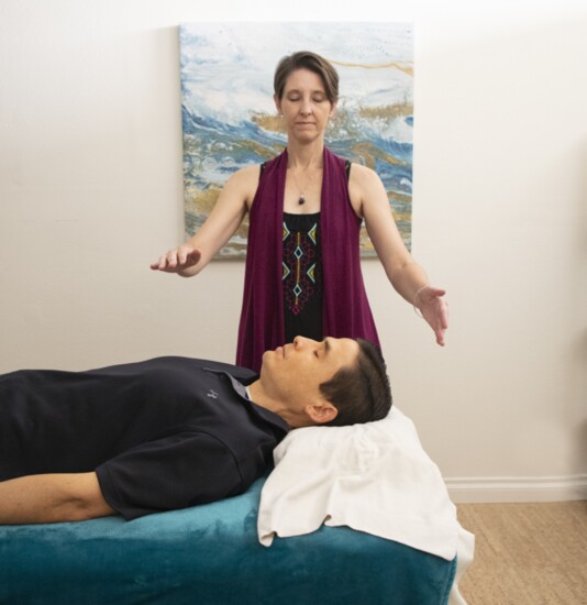 Reiki releases, charges up, and balances the human energy system.  