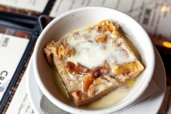 Jeanne's White Chocolate Bread Pudding with Buttery rum Sauce