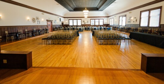 Ballroom Set for Wedding Ceremony 