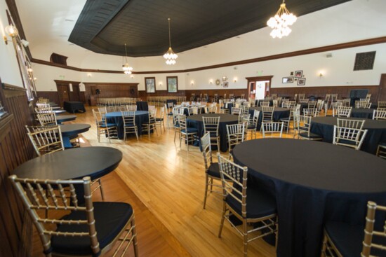 Ballroom set for Reception