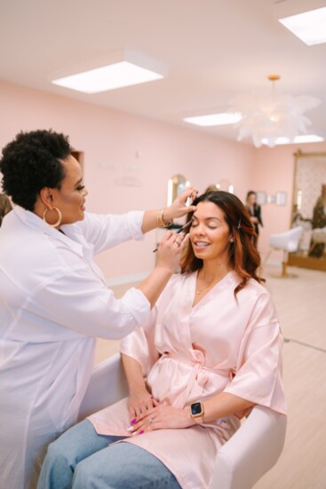 Branding photo session for a Nashville wedding stylist.