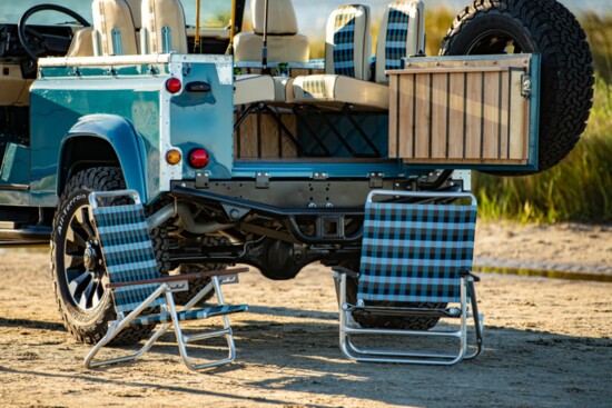 Customer beach chairs to match the interior.