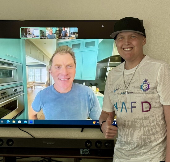 With Bobby Flay