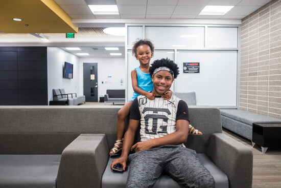Sibling patients at People's Community Clinic.