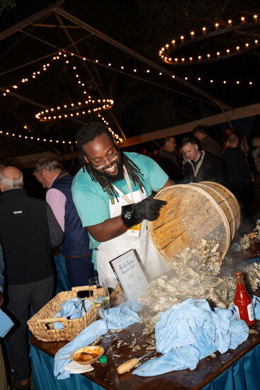 Terrell Burg Brown of Brown’s Oyster Supply at The Food & Wine Classic in Charleston