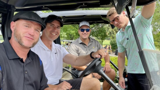 Golfers at the Jeff Kennard Memorial Golf Outing