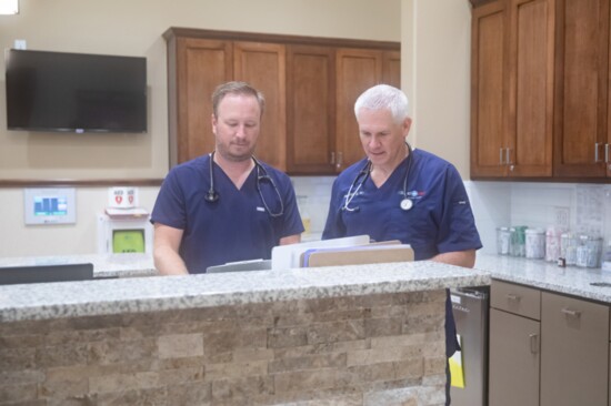 Dr. Sean Fleming and Dr. Eric Zahorecz at Rapid Med's new Argyle clinic
