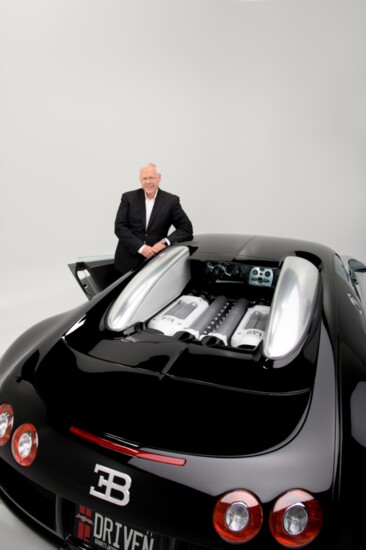 Craig Jackson with a Bugatti..