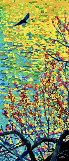 Electric Blue Heron No. 2