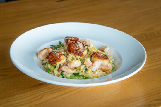 Cooper’s Hawk Winery and Restaurant's Shrimp & Scallop Risotto 